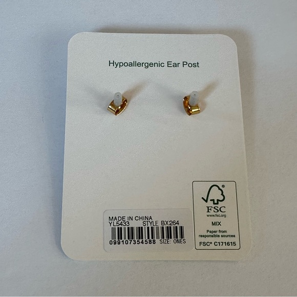 J.Crew Square sparkle earrings - Picture 2 of 3